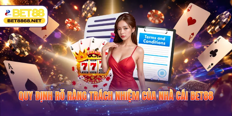 Quy định rõ ràng trách nhiệm của nhà cái BET88
